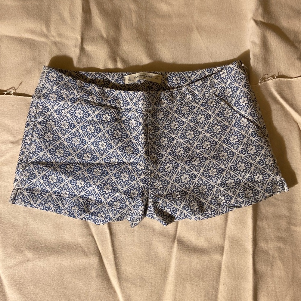 Embroidered Flower Shorts